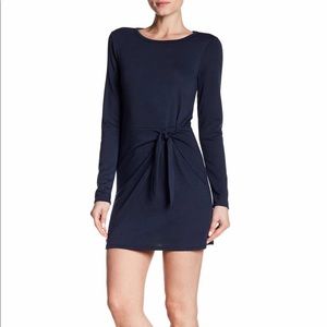 Dee Elly Navy Tie Dress Sz L